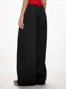 MISSGUIDED 阔腿运动裤 高性能健身慢跑裤 运动休闲宽松家居服 日常运动裤 秋冬装 - 黑色 - 查看 2