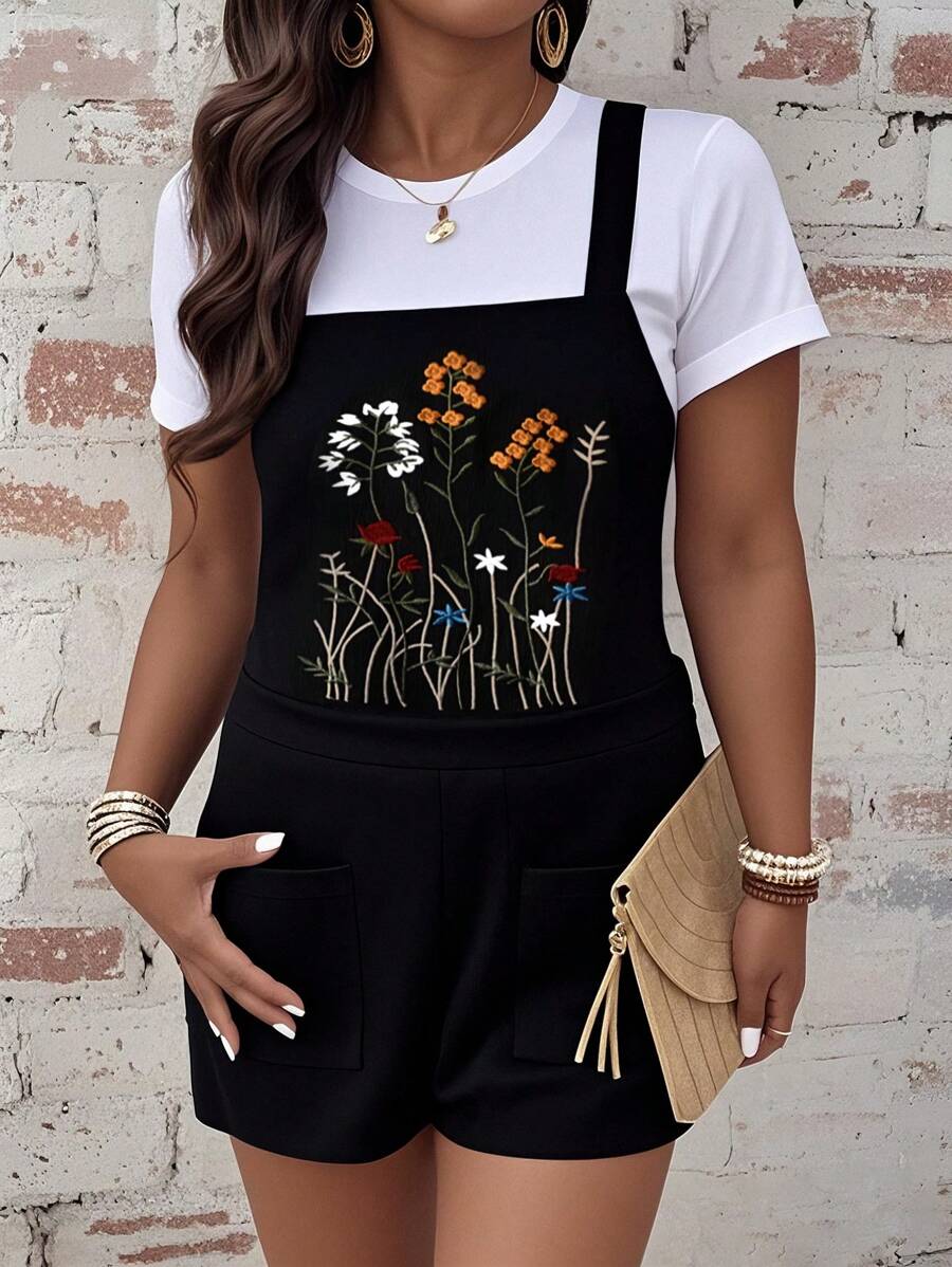 Linhara Combinaison sans manches d'été grande taille