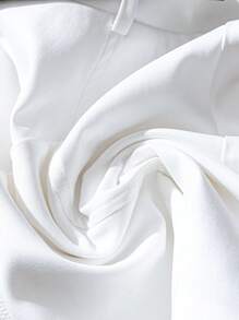 GlowEve Women's White Patch Pocket Belted Wide Leg Shorts