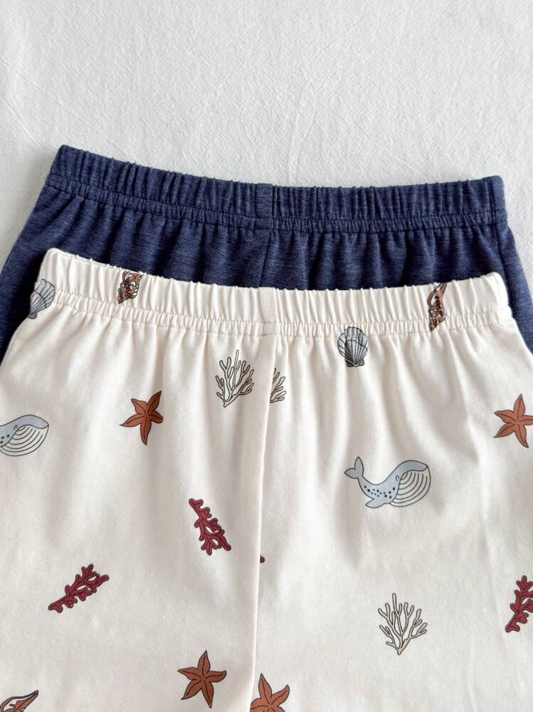 أطقم ملابس علوية بياقة دائرية قصيرة الأكمام والشور...