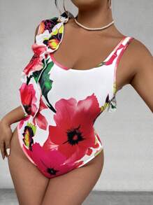 SHEIN Clasi Plus Size 2szt/zestaw Top i spódnica Camisole, modne na lato - Wielokolorowe - Zobacz 3