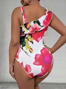 SHEIN Clasi Plus Size 2szt/zestaw Top i spódnica Camisole, modne na lato - Wielokolorowe - Zobacz 4