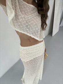 Aloruh Women Two Pieces Outfits For Daily Wear - Apricot - View 7