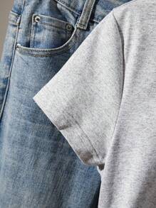 INAWLY Camiseta de mujer con cintura ceñida y manga corta, versátil y encantadora, para verano