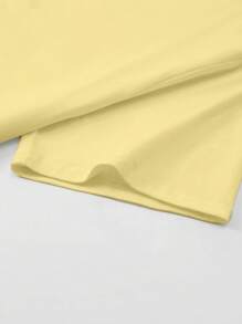 Sweetra Áo thun in họa tiết hoa dâm bụt màu vàng rộng rãi cho nữ, cỡ lớn để đi biển/mùa hè - Hồng - Xem 3