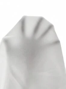 SHEIN PETITE Women Solid Elastic Waist White Sweatpants Graduation,Back To School Outfits,Graduation,Teacher Outfits For Women,Back To School - White - View 3