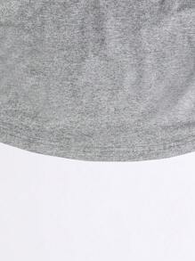 INAWLY 女式束腰T恤，夏季骑士印花图案 - 灰色 - 查看 4