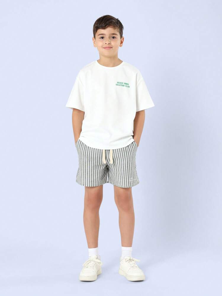 Camiseta informal de manga corta para niño