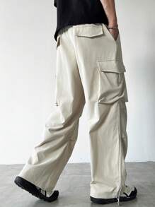 Manfinity Hypemode Pantalones casuales de unicolor para hombres