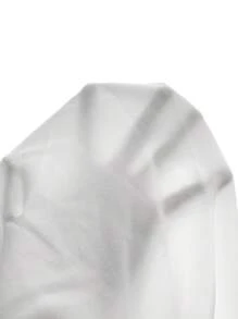 SHEIN BAE Women's Solid Color Low Waist Skinny Skort, Summer - White - View 3