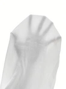 SHEIN EZwear Women's Button Pocket Fashion Straight Leg Casual Street Wear Woven Trousers - White - View 3