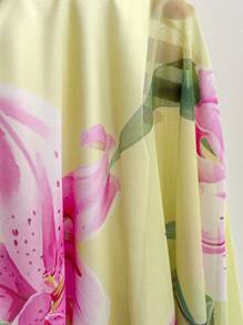 Soleia 2 件套女式针织纹理印花长裙，带人造花装饰，适合海滩度假、约会、音乐节、波西米亚风格