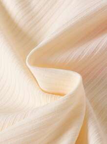 SHEIN Playful Pals 2 件套女童 3D 花卉针织撞色 Polo 衫和针织喇叭裤，夏季服装 - 玫紅色 - 查看 8