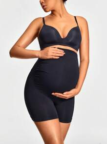SHEIN Shape قصير الضفيرة الكامل الارتفاع العالي للحمل، شكل الجسم معزز الأرداف، يستوعب البطن والخصر النامية