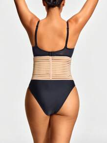 SHEIN Shape Faja postparto ajustable para maternidad, banda de soporte de unicolor con gancho y bucle