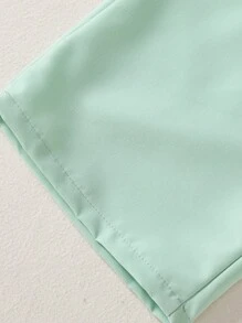 2pcs/Set Elegant Tween GirlsCamisole Top And Trousers Set - Green - View 5