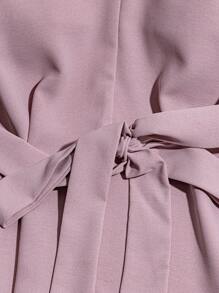 Franclia 夏季粉色V领吊带背心，浪漫休闲，腰带系带，简约都市优雅度假风吊带上衣