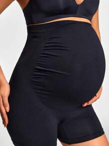 SHEIN Shape قصير الضفيرة الكامل الارتفاع العالي للحمل، شكل الجسم معزز الأرداف، يستوعب البطن والخصر النامية
