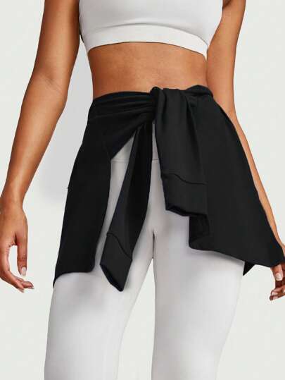 GLOWMODE FeatherFit™-Air Tie Up Wrap Up Pleated Skirt Dance Training Daily Quick Dry Moisture Wicking