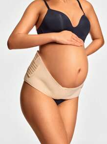SHEIN Shape Faja postparto ajustable para maternidad, banda de soporte de unicolor con gancho y bucle