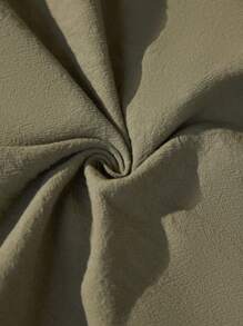 Wildy Summer Casual Country Vacation Green Lantern Pants With Elastic Waist, Cropped Length Cotton Capris For Women Capris For Women Green Capri Pants