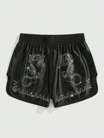 Anime Herren Strass-verzierte elegante Shorts