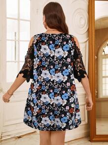 EMERY ROSE Đầm thường ngày cổ đứng thêu viền bèo nhún - Nhiều màu - Xem 2