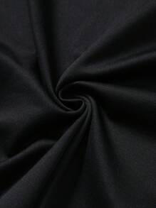 Manfinity Chillmode Men's Casual Palm Tree Print T-Shirt & Drawstring Shorts 2-Piece Set, Vacation - Black - View 5