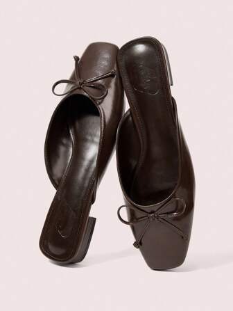 CUCCOO DOLLMOD Women's Elegant Square Toe Mary Jane Flats