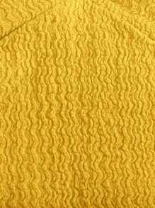 Emery Rose Kids Emery Rose Kids 2pcs/Set Young Girl Knitted Solid Sleeveless Top And Shorts Set - Yellow - View 6