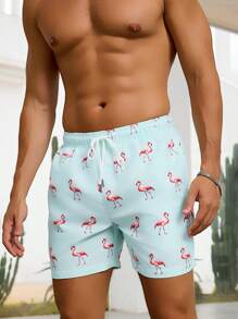 CoralVoy Men's Fashion Beach Shorts, Suitable For Summer - Mint Blue - View 3