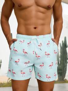 CoralVoy Men's Fashion Beach Shorts, Suitable For Summer - Mint Blue - View 7