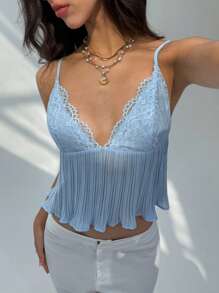 Aloruh 1pc Women Solid Color Camisole Tank Top, Fashionable & Suitable For Summer