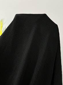 SHEIN Fustă de maternitate casual, culoare solidă, talie înaltă reglabilă, cu crăpături la tiv, linie A, versatilă