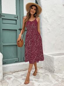 SHEIN Frenchy فستان متوسط الطول للنساء
