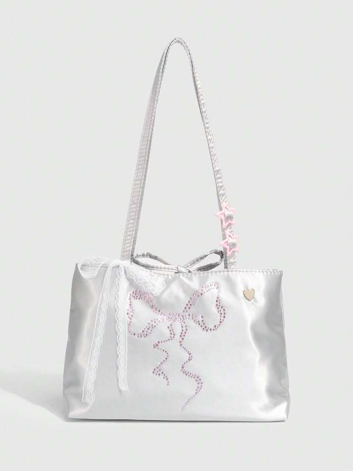 ★Wai Kei★ Star Dot Lace Shoulder Bag White YKBE02AC04 WaiKei Bags Items | 60% - Asian Fashion Online Store