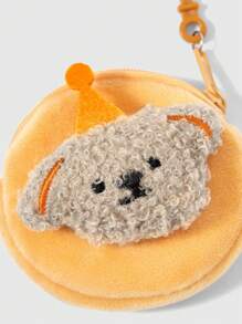 ROMWE Kawaii Cute Puppy With Hat Plush Coin Purse Bag Accessory Hanging Decor