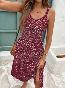 SHEIN Frenchy فستان متوسط الطول للنساء