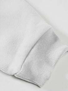 RueChic Men'S Printed Round Neck Sweatshirt - White - View 4