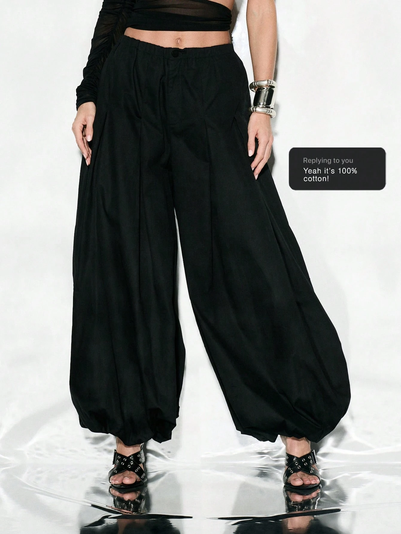 KIZN Comfortable Loose Fit Parachute Pants