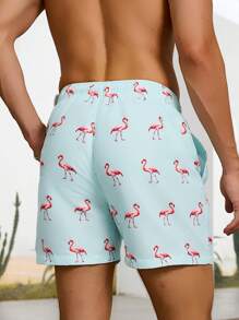CoralVoy Men's Fashion Beach Shorts, Suitable For Summer - Mint Blue - View 2