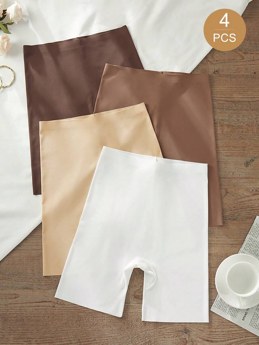 4pcs/Pack Seamless Briefs Panty Set - Multicolor - View 1