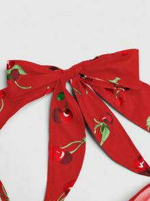 Flirla 加大码露背收腰 A 字连衣裙，情人节主题，带有玫瑰、心形、波尔卡圆点、爱心、嘴唇、丘比特、206D 花卉印花