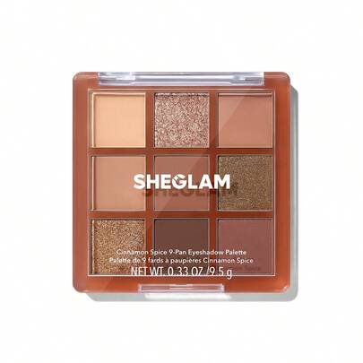 SHEGLAM Cinnamon Spice 9色眼影盤 品牌 美容 化妝 化妝品 適合女性與女孩 完美搭配夏季春季 Y2K 時尚 流行 生日 母親節禮物 假期 派對準備就緒 最佳顏色