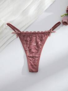 SHEIN 12pcs/Set Multi-Color Romantic & Sexy Lace Ladies G-String Panties Lingerie