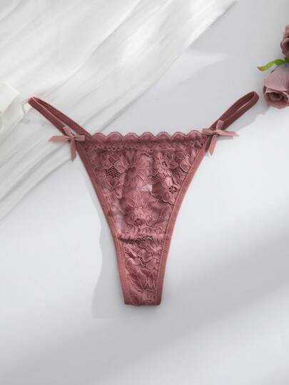 Multi Romantic Verleidelijke Kanten Ladies String Panties Lingerie view 7