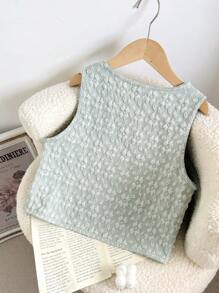 SHEIN 青少年女孩舒适休闲日常百搭吊带背心 - 薄荷綠 - 查看 2