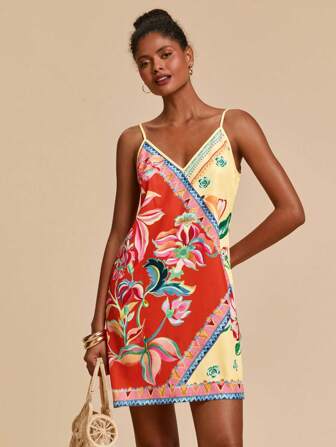 Travachic Casual vakantiejurk met V-hals en spaghettibandjes voor dames, vakantie-outfits voor dames, vakantie-outfits voor dames, strandvakantie-outfits, zomeroutfits voor dames, zomerjurken voor dames, jurken voor dames, zomerjurk