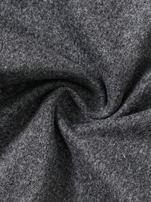 Quần legging vải dệt kim bo vừa vặn họa tiết trái tim cho bé gái, có màu xám nhạt, xám đậm và đen, thích hợp mặc thường ngày, du lịch, nghỉ dưỡng và tụ tập - Nhiều màu - Xem 4