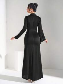 Coutiva Luxurious Diamond-Inlaid Cocktail Dress, Elegant & Graceful High-End Party Dress For Socialite